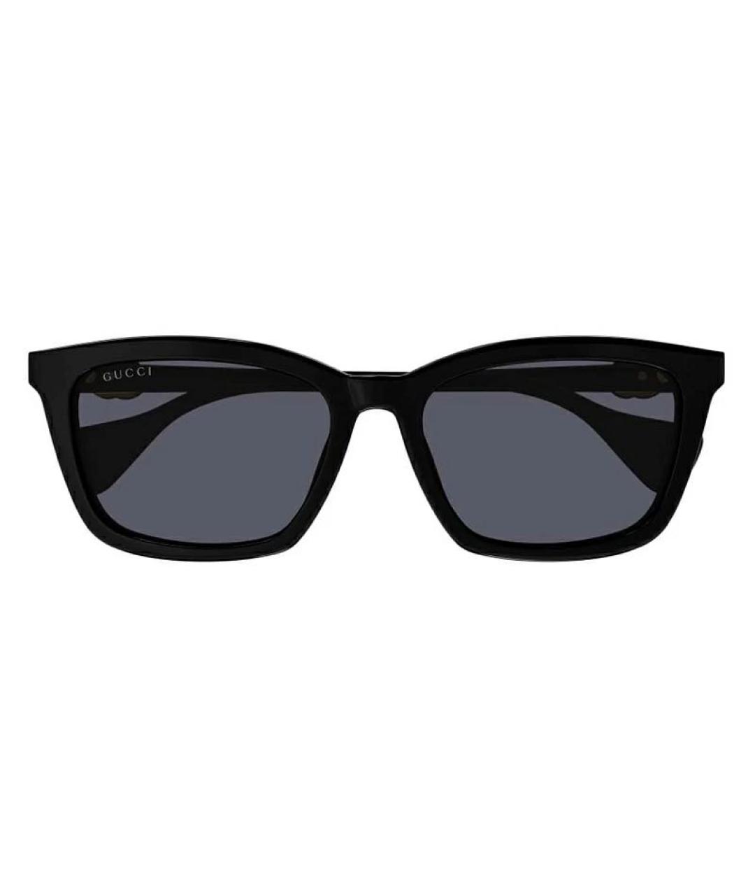GUCCI Черные пластиковые солнцезащитные очки, фото 1