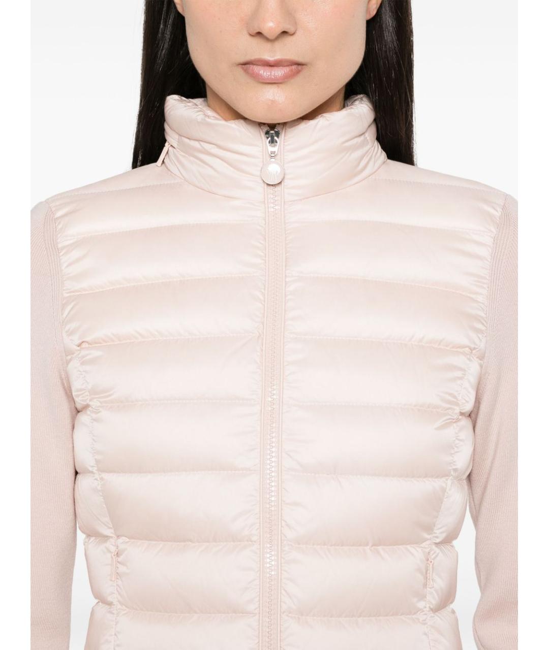 MONCLER Розовый шерстяной кардиган, фото 4
