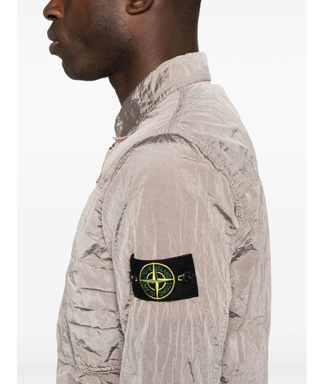 STONE ISLAND Розовая полиамидовая куртка, фото 5