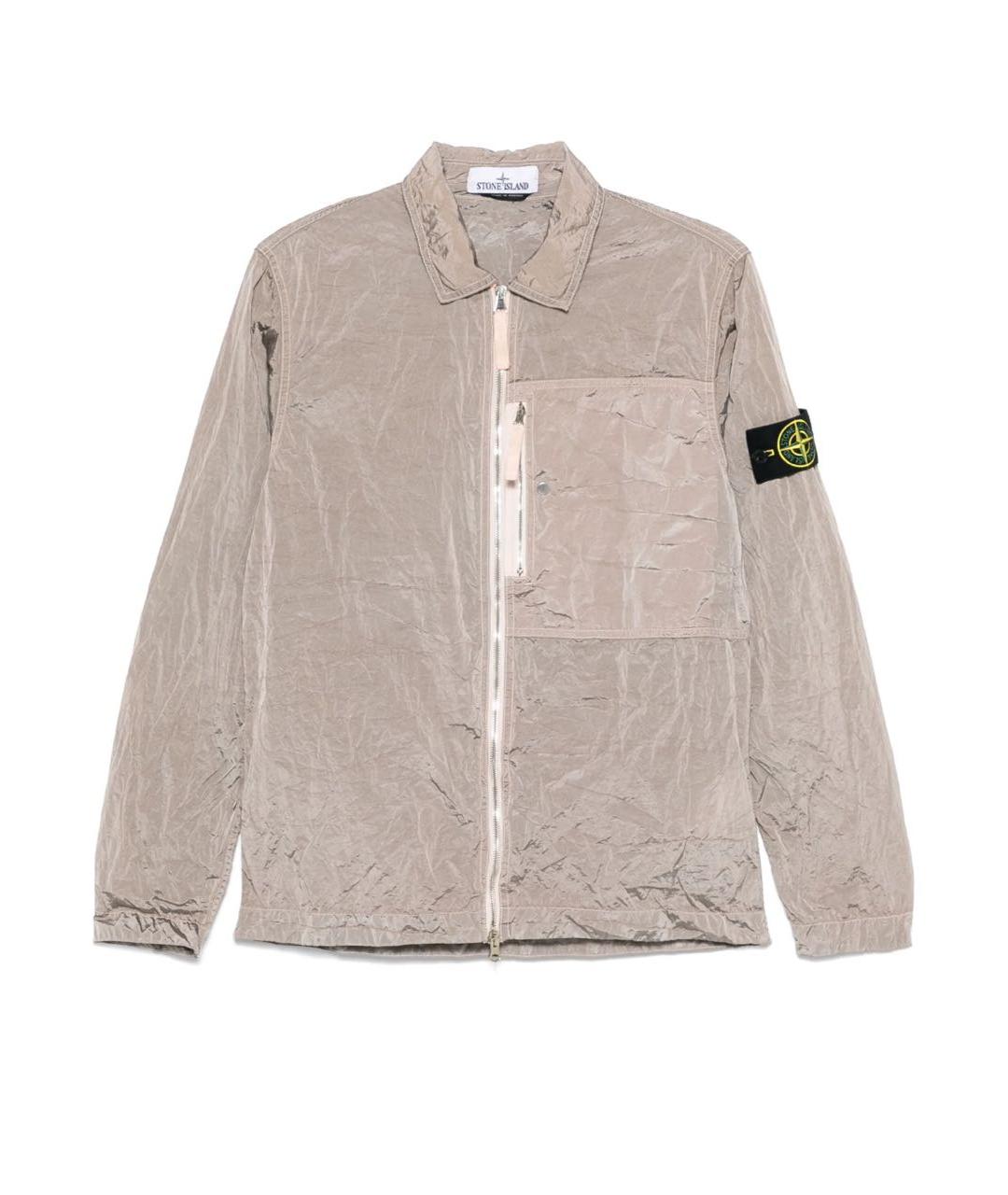 STONE ISLAND Розовая полиамидовая куртка, фото 1