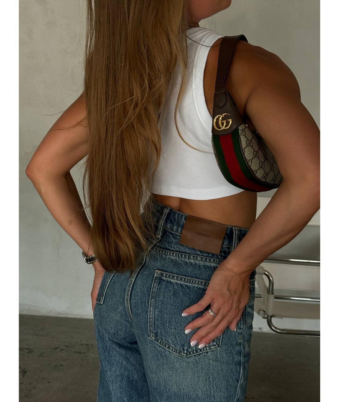 GUCCI Коричневая сумка с короткими ручками, фото 4