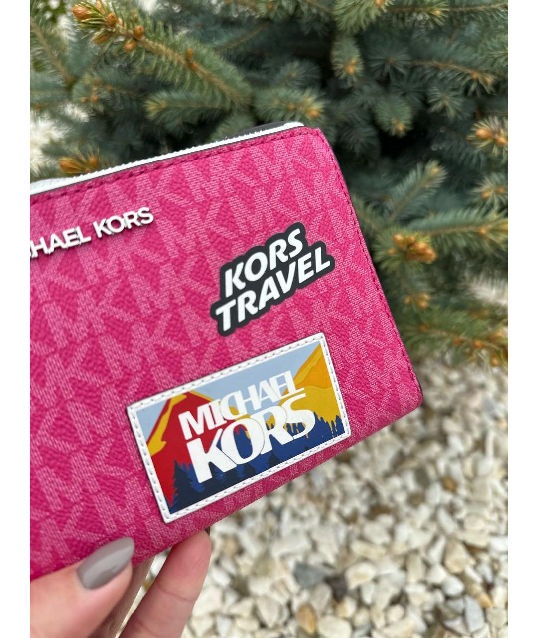 MICHAEL KORS Розовый кошелек, фото 5