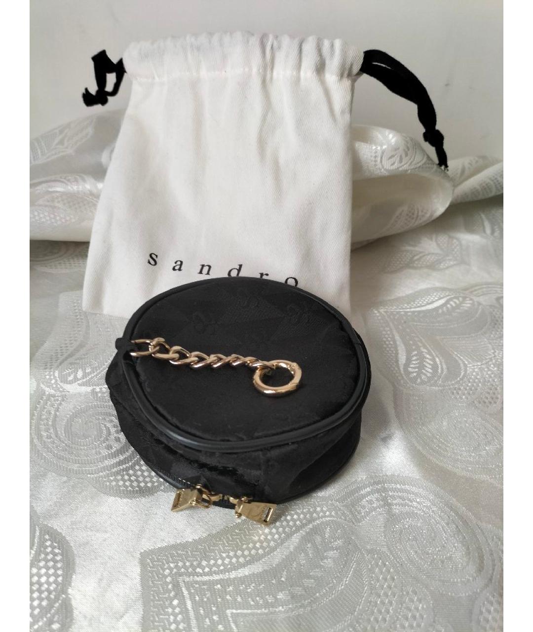 SANDRO Черный жаккардовый рюкзак, фото 4