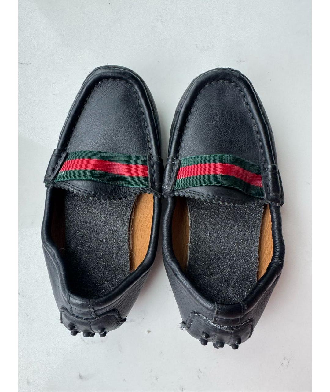 GUCCI Черные кожаные лоферы и мокасины, фото 3