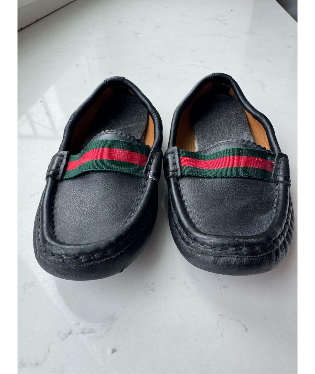 GUCCI Черные кожаные лоферы и мокасины, фото 6