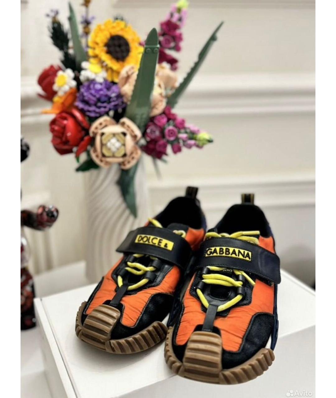 DOLCE&GABBANA Мульти текстильные кеды, фото 3