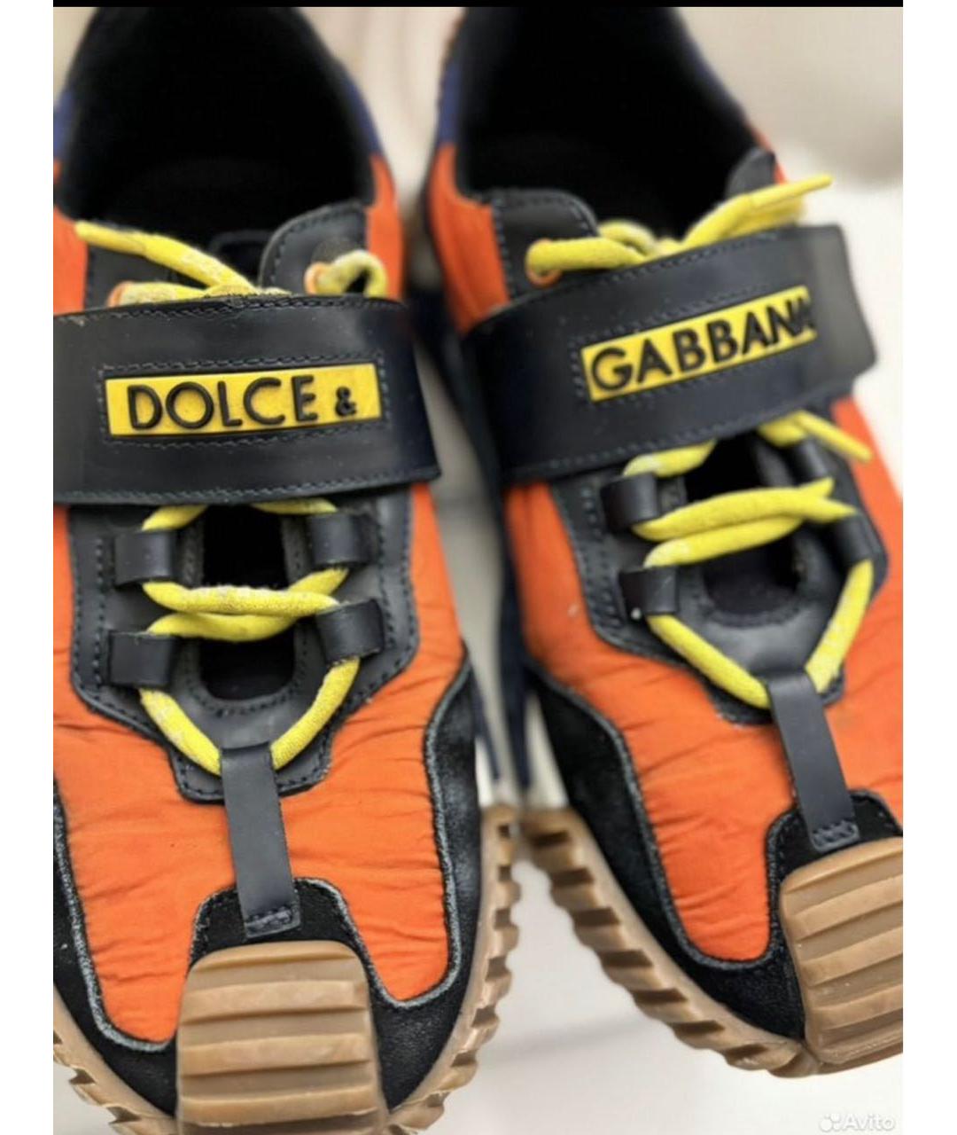 DOLCE&GABBANA Мульти текстильные кеды, фото 7