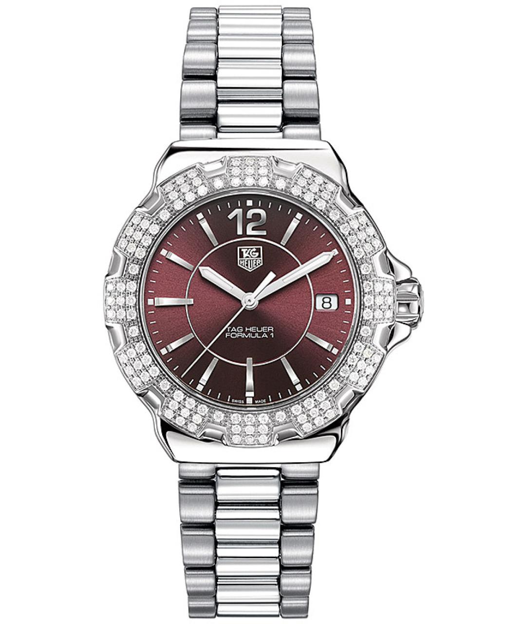 TAG HEUER Бордовые часы, фото 1