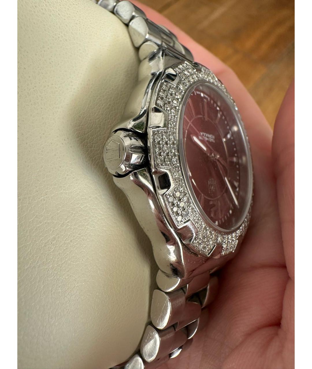 TAG HEUER Бордовые часы, фото 4