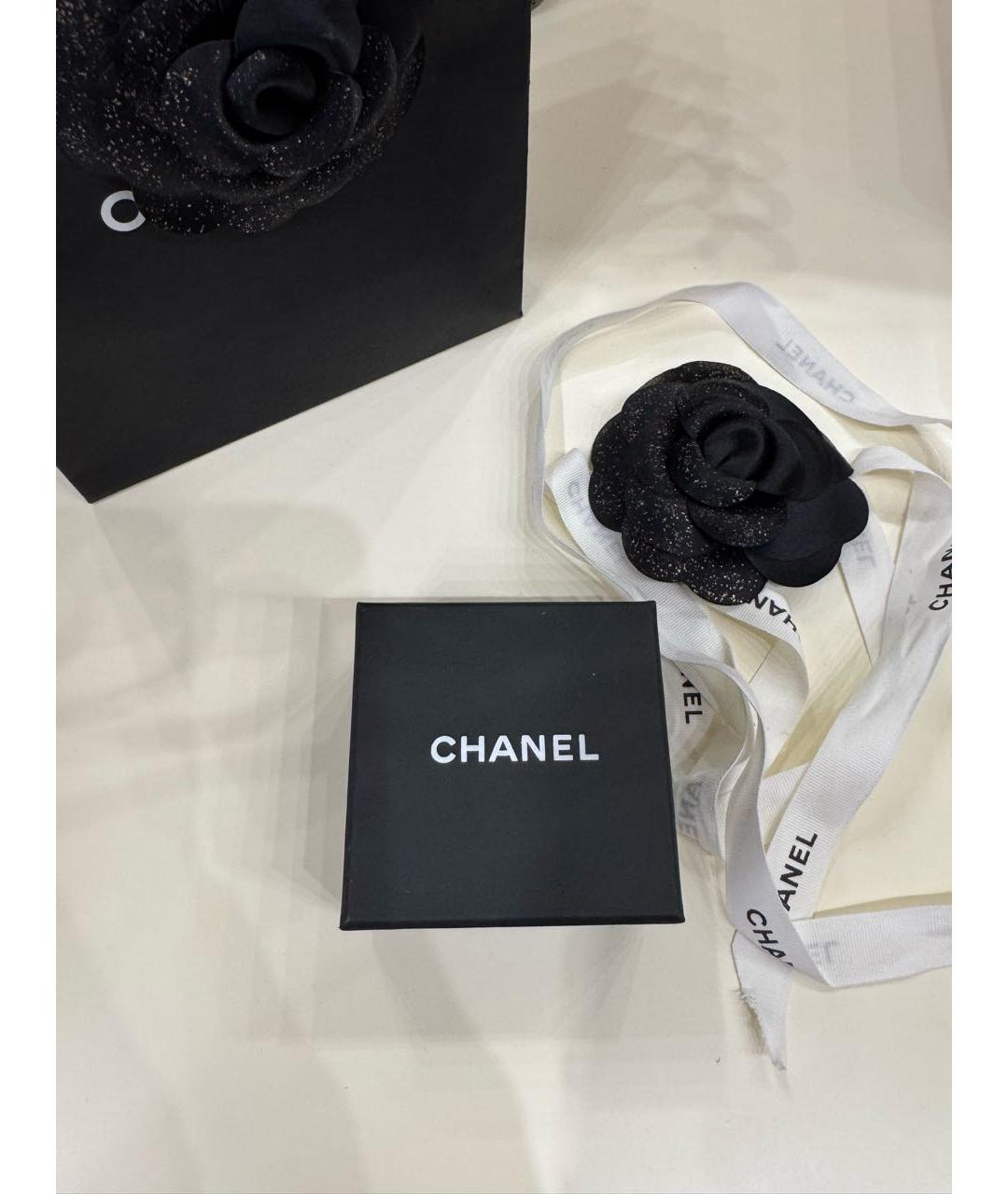 CHANEL Золотые металлические серьги, фото 6