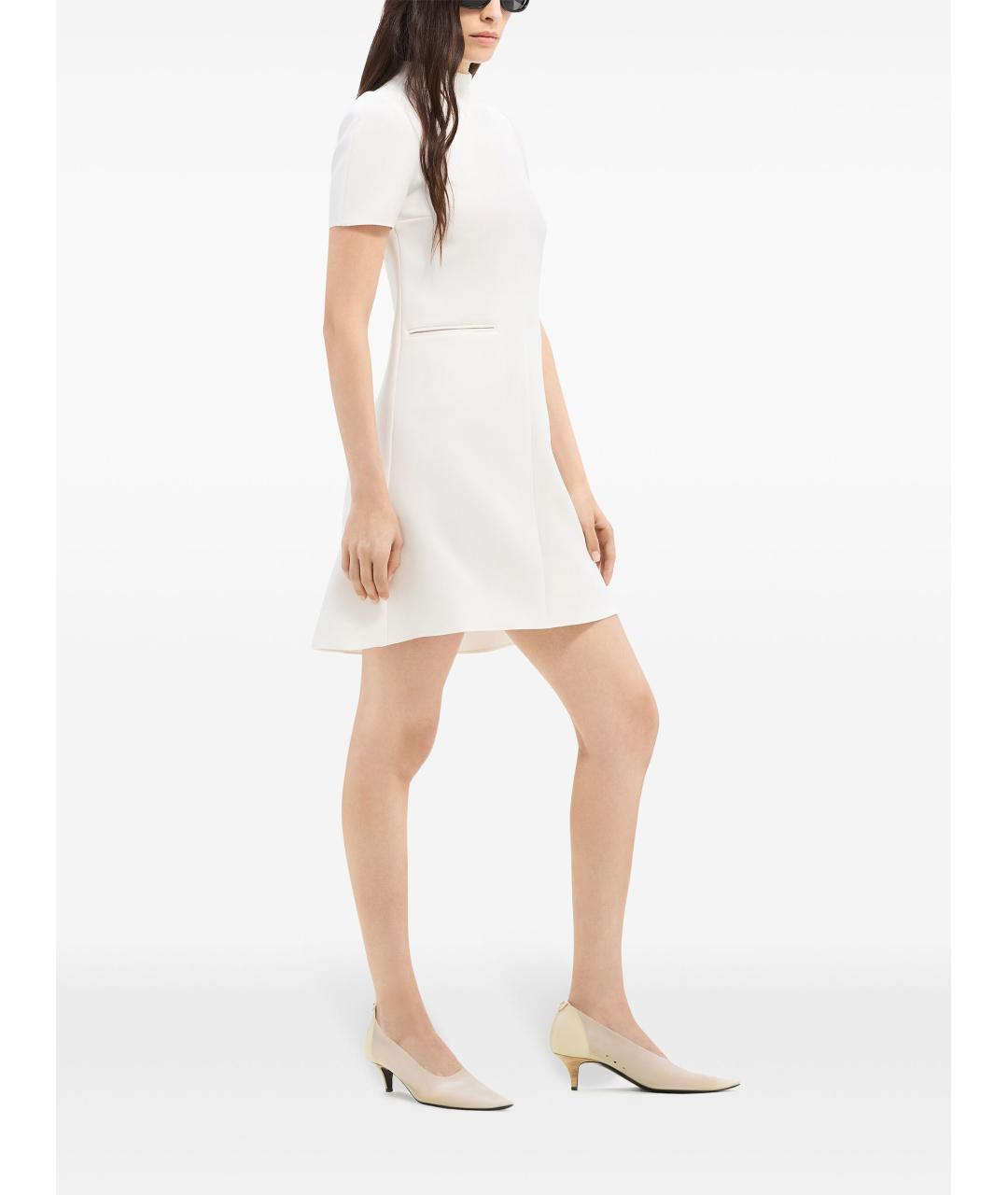COURREGES Бежевое полиэстеровое повседневное платье, фото 2