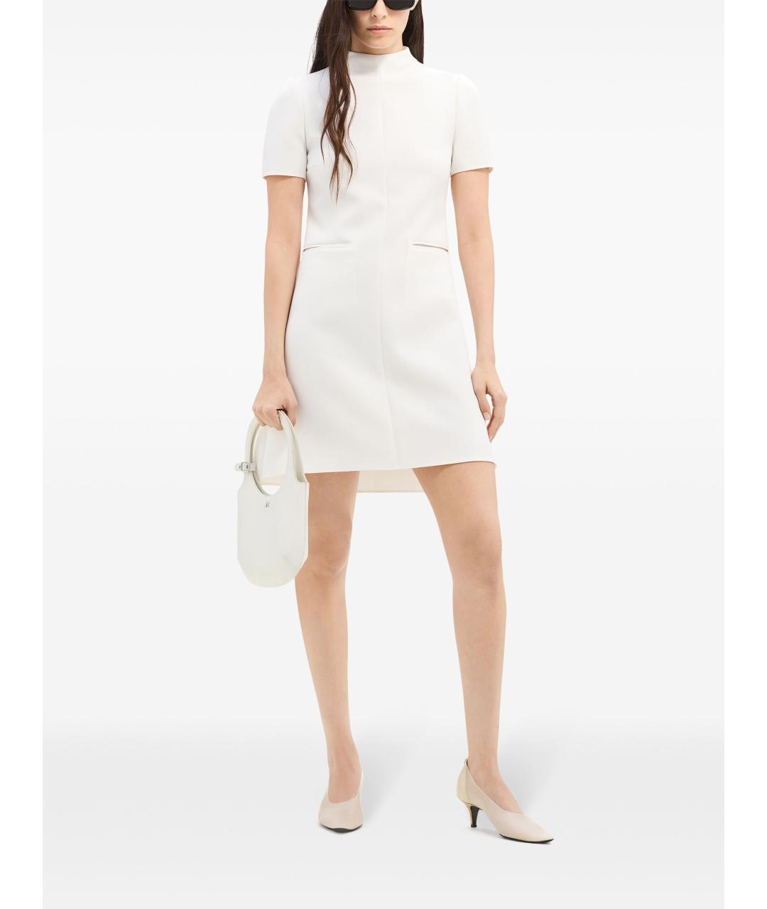 COURREGES Бежевое полиэстеровое повседневное платье, фото 4
