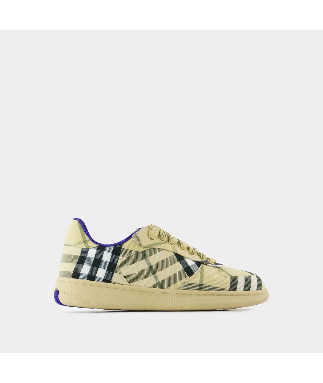 BURBERRY Бежевые синтетические кеды, фото 5