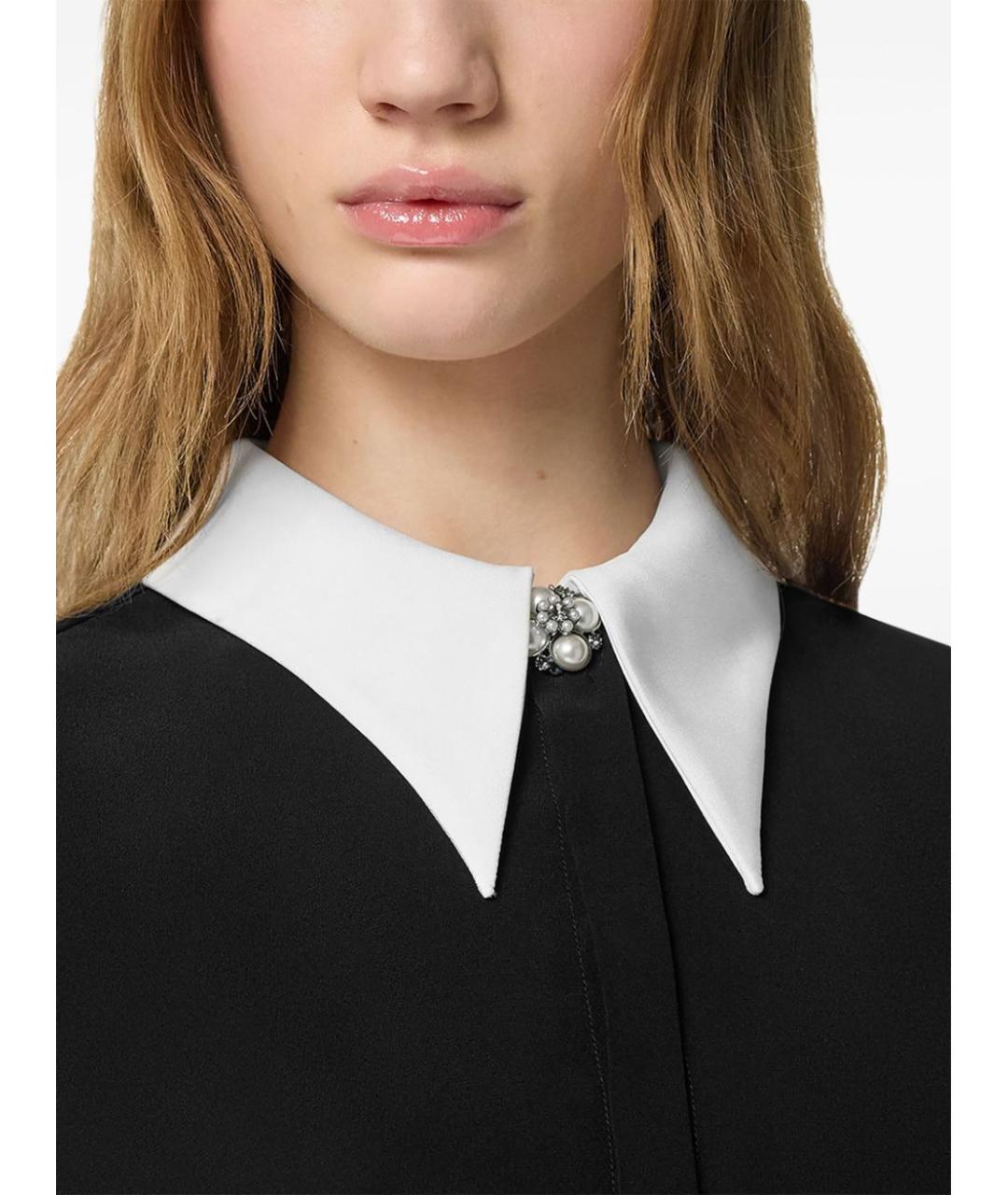 VERSACE Черная шелковая рубашка, фото 5