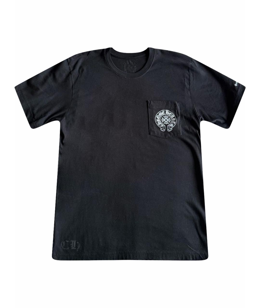 CHROME HEARTS Черная хлопковая футболка, фото 1