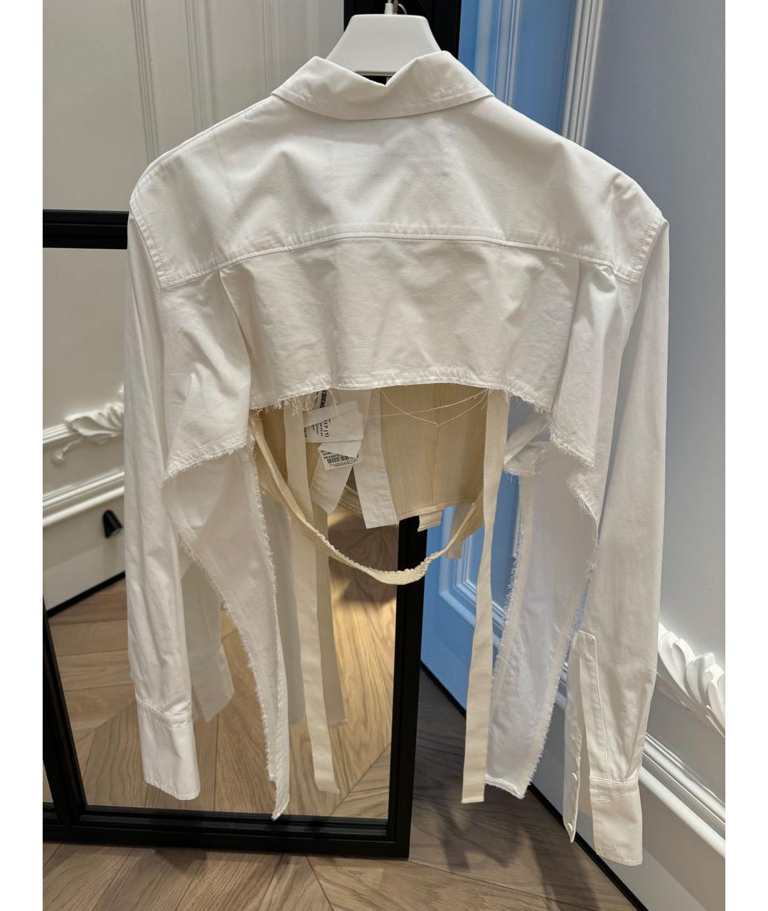 JACQUEMUS Белая хлопковая рубашка, фото 2