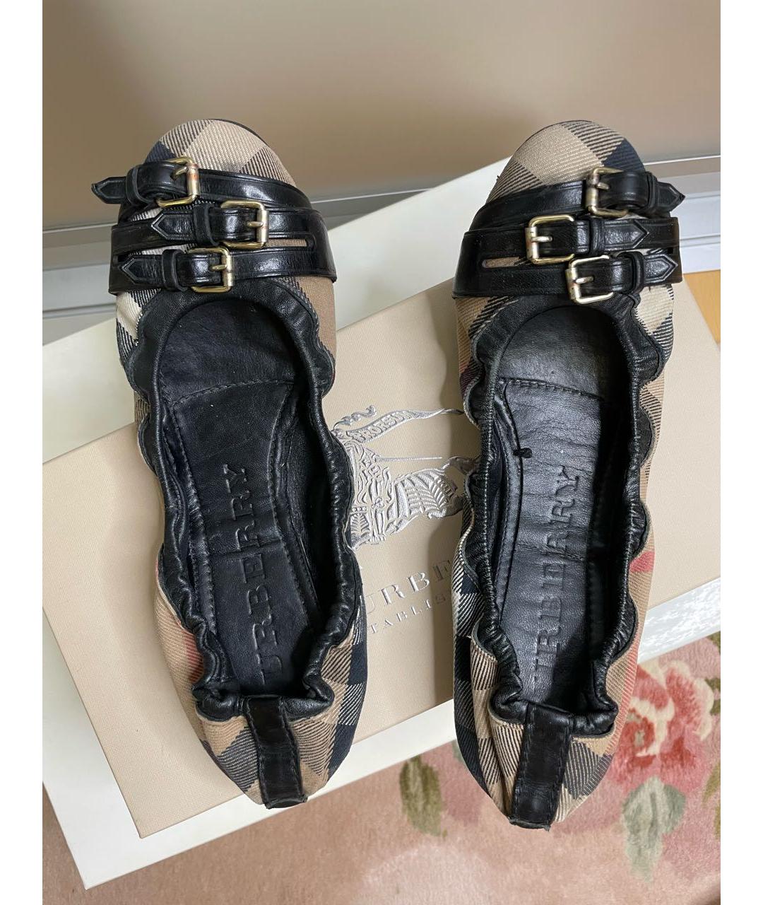 BURBERRY Мульти текстильные балетки, фото 3