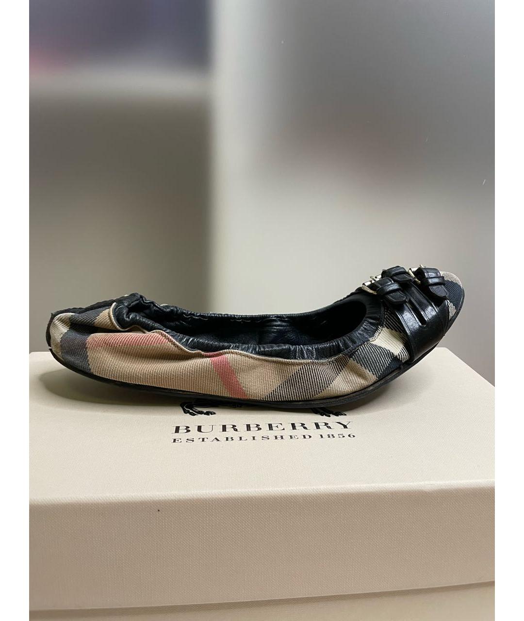BURBERRY Мульти текстильные балетки, фото 8