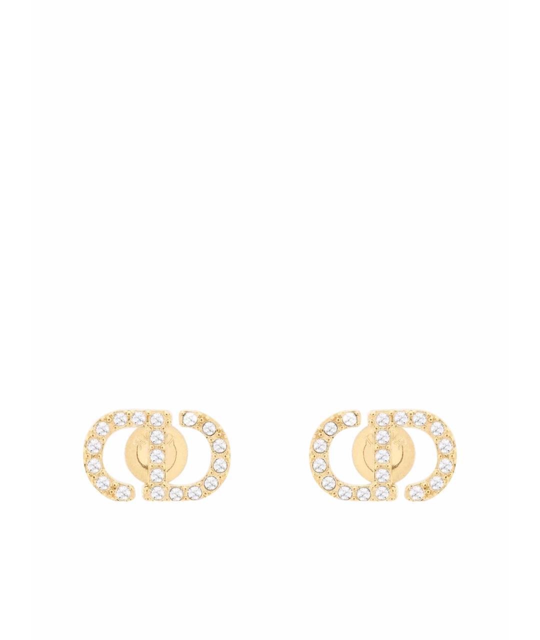 CHRISTIAN DIOR Золотые металлические серьги, фото 1