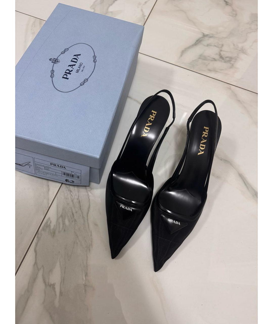 PRADA Черные туфли, фото 7