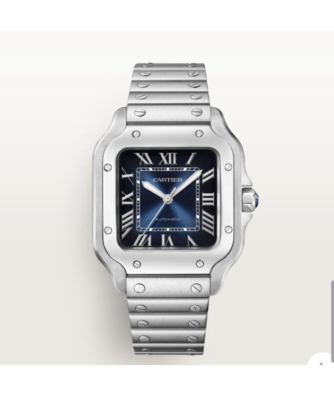 CARTIER Темно-синие часы, фото 2
