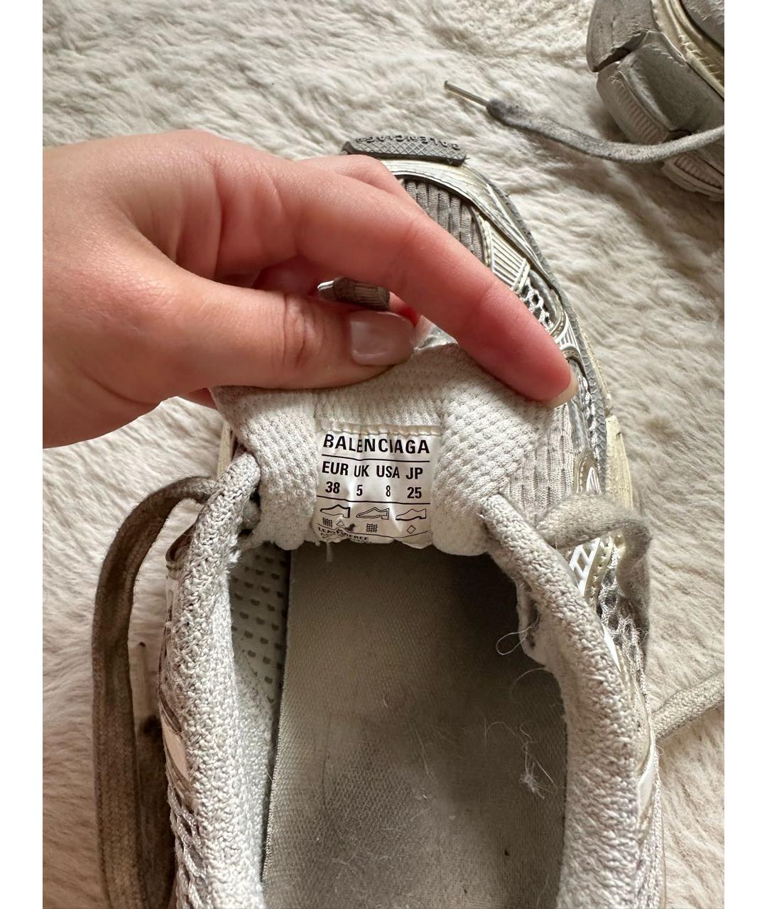 BALENCIAGA Серые кроссовки, фото 7