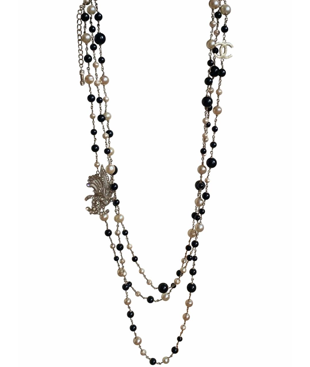 CHANEL Серебряное металлическое колье, фото 1