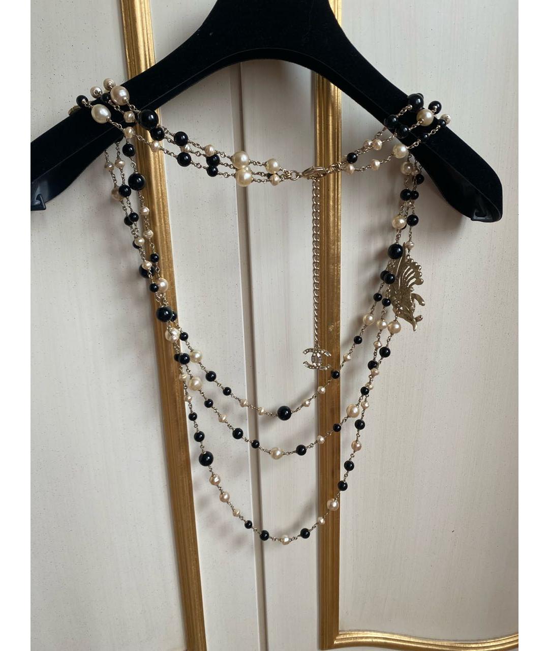 CHANEL Серебряное металлическое колье, фото 3
