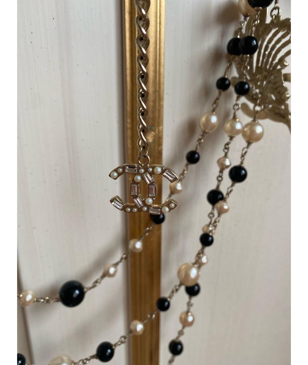 CHANEL Серебряное металлическое колье, фото 4