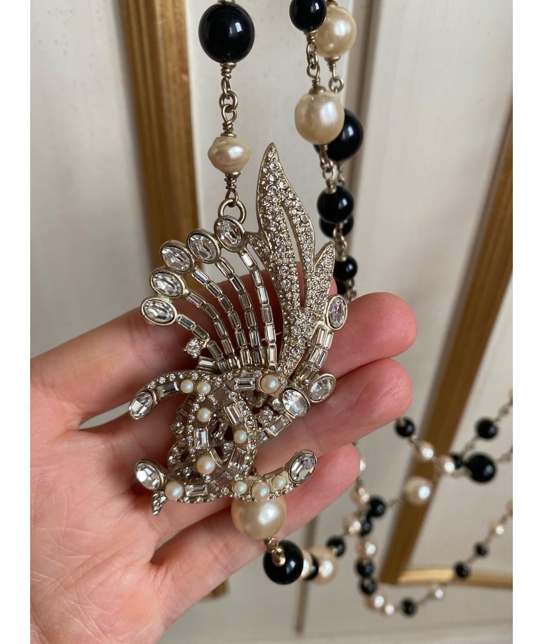 CHANEL Серебряное металлическое колье, фото 5