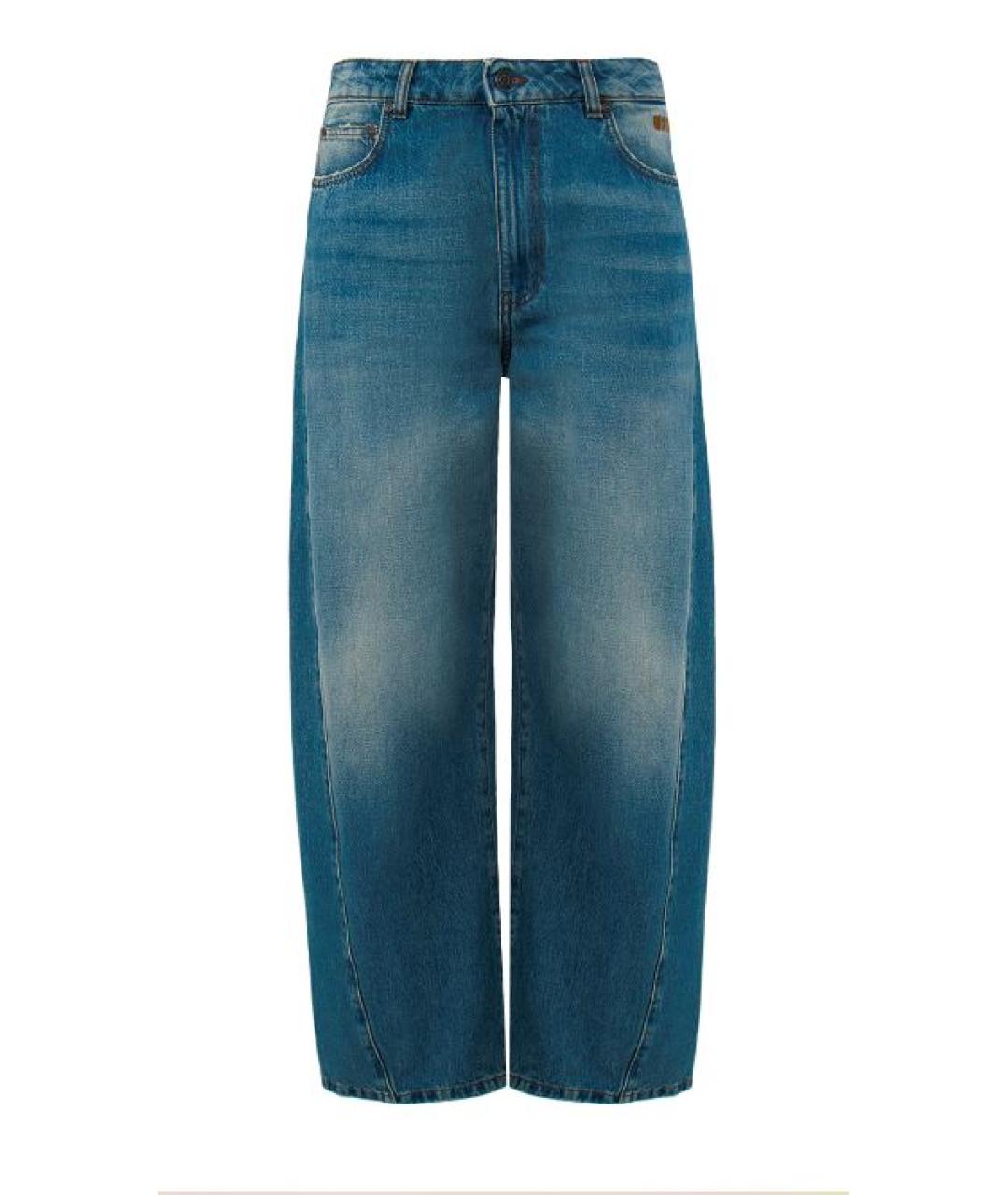 MSGM Синие хлопковые прямые джинсы, фото 1