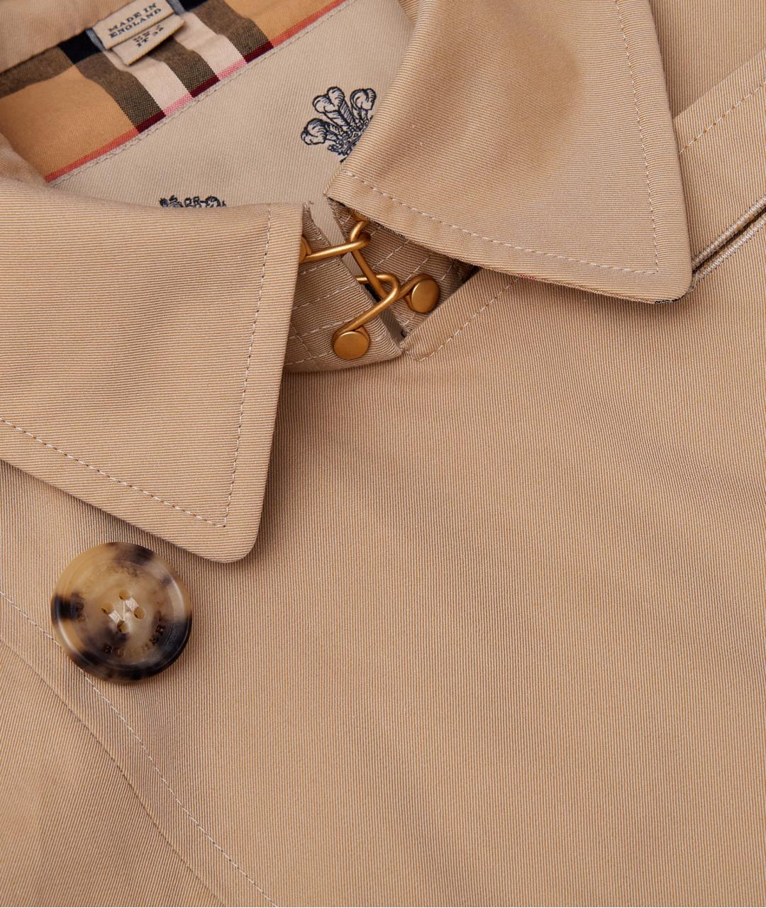 BURBERRY Бежевый хлопковый тренч/плащ, фото 8