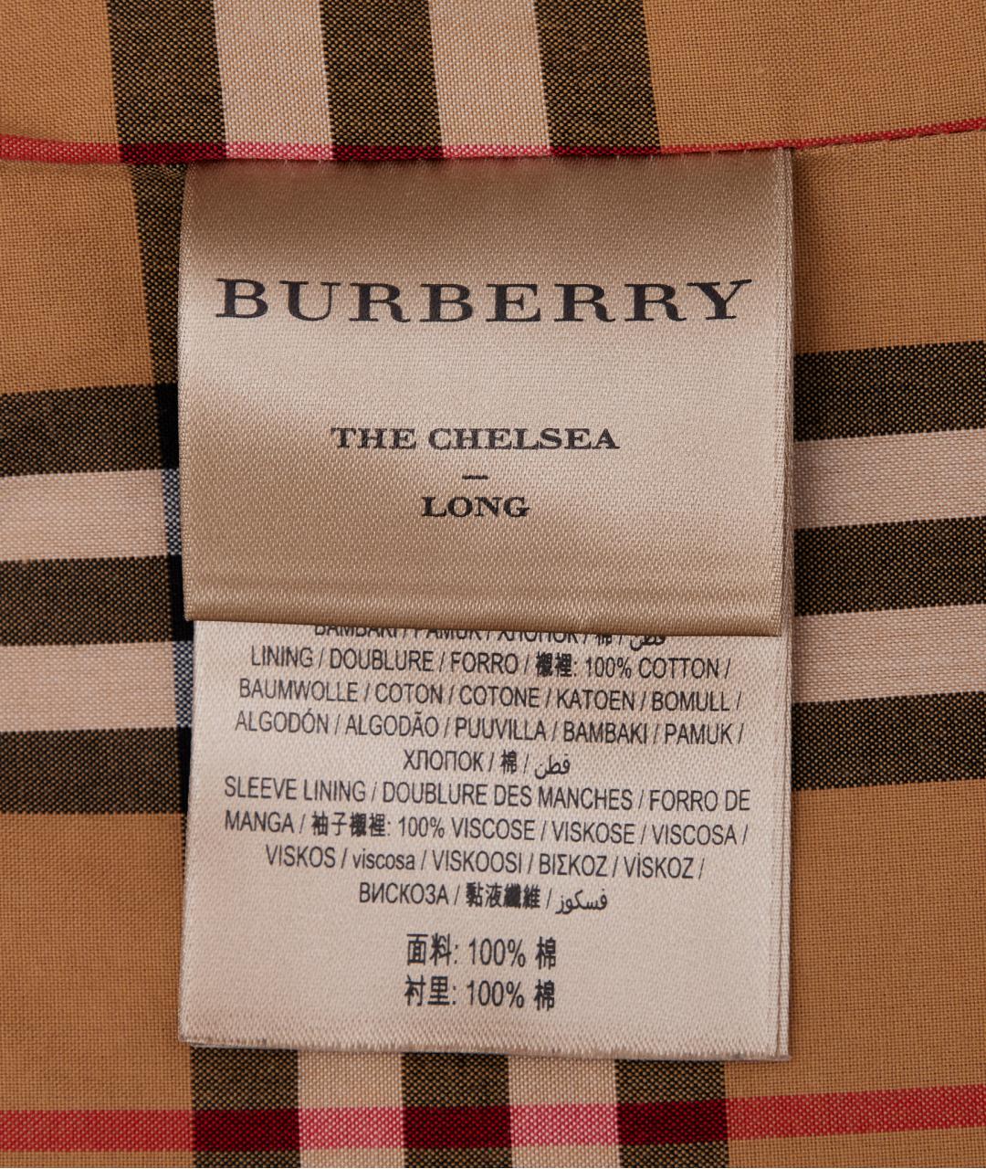 BURBERRY Бежевый хлопковый тренч/плащ, фото 4