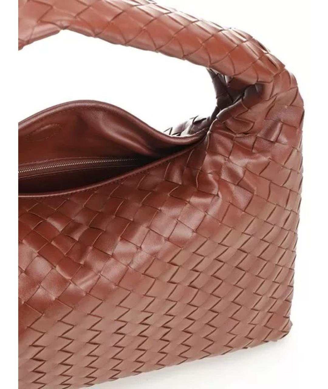 BOTTEGA VENETA Коричневая кожаная сумка тоут, фото 4