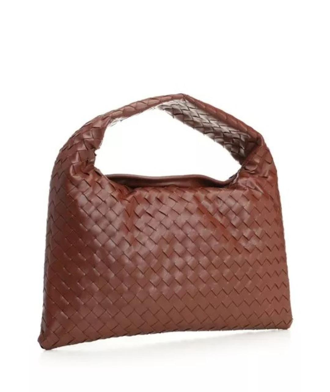 BOTTEGA VENETA Коричневая кожаная сумка тоут, фото 2