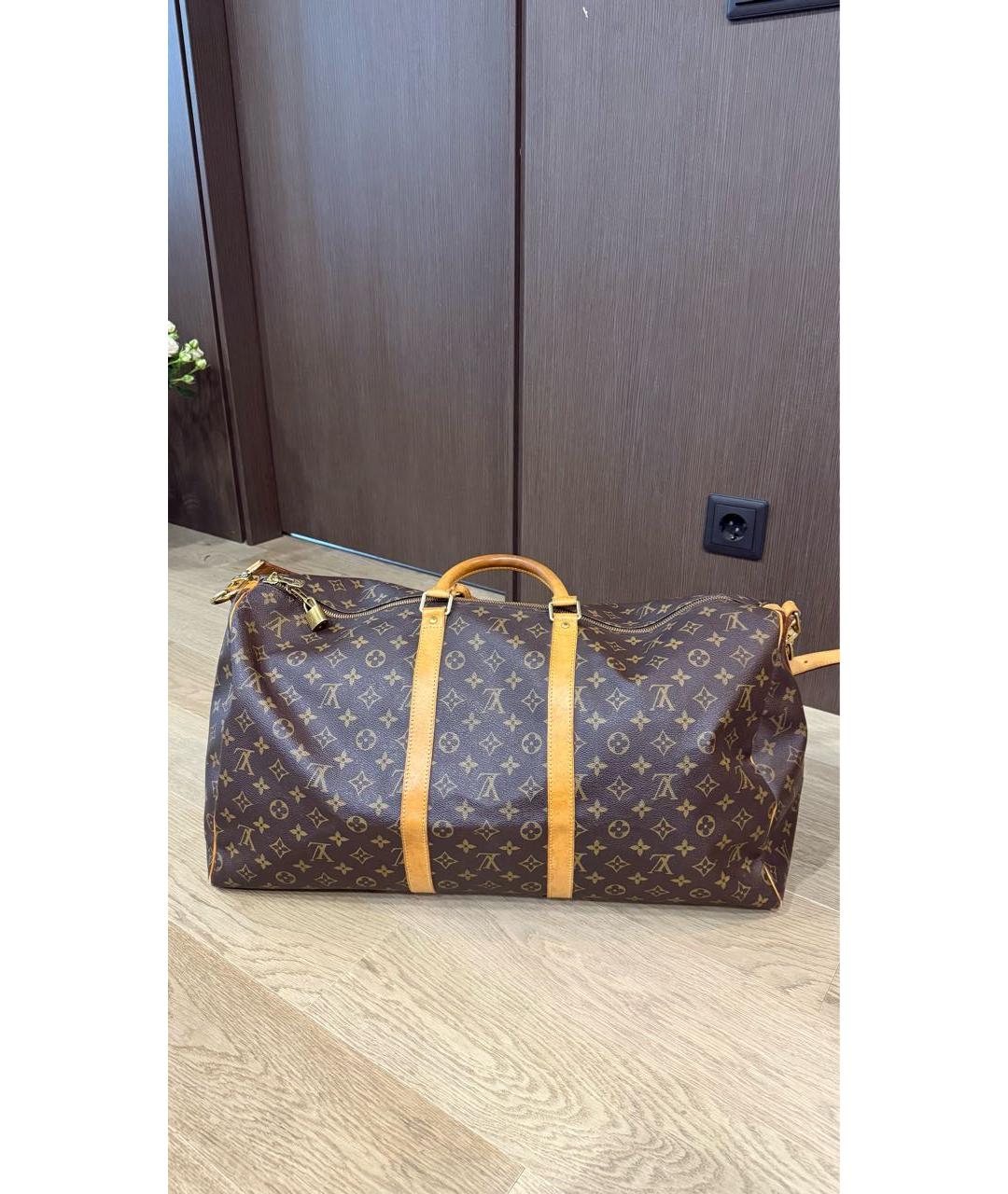 LOUIS VUITTON Коричневая дорожная/спортивная сумка, фото 6