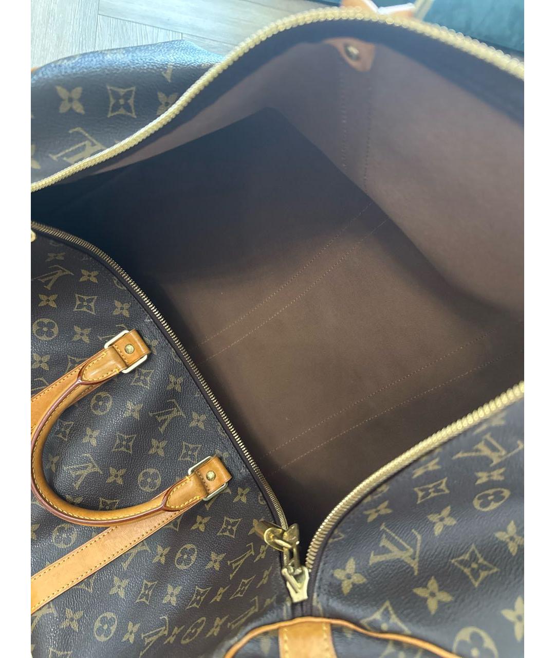 LOUIS VUITTON Коричневая дорожная/спортивная сумка, фото 4