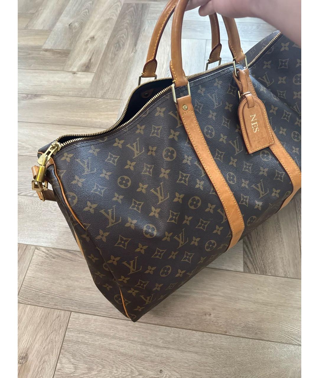 LOUIS VUITTON Коричневая дорожная/спортивная сумка, фото 5