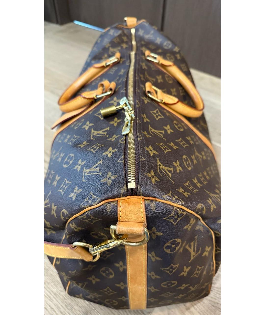 LOUIS VUITTON Коричневая дорожная/спортивная сумка, фото 7