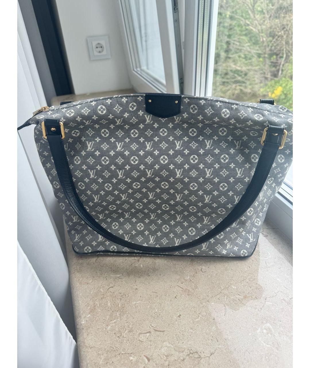 LOUIS VUITTON Серая деним сумка тоут, фото 9