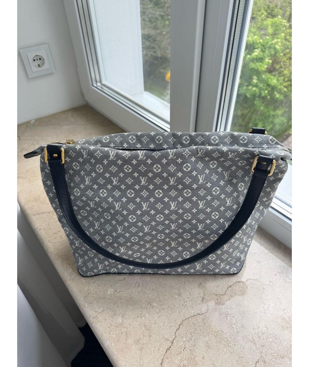 LOUIS VUITTON Серая деним сумка тоут, фото 2