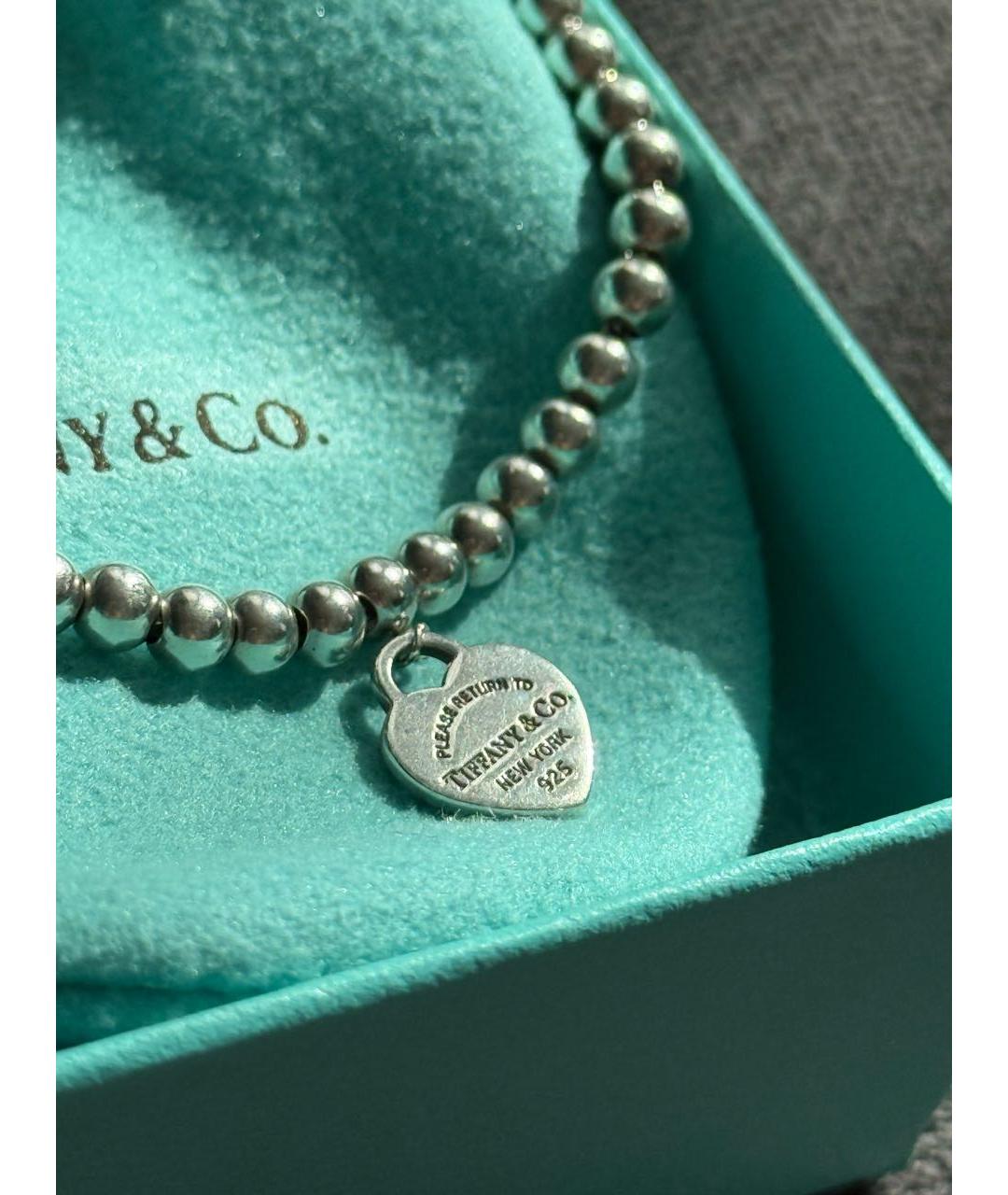 TIFFANY&CO Серебрянный серебряный браслет, фото 5