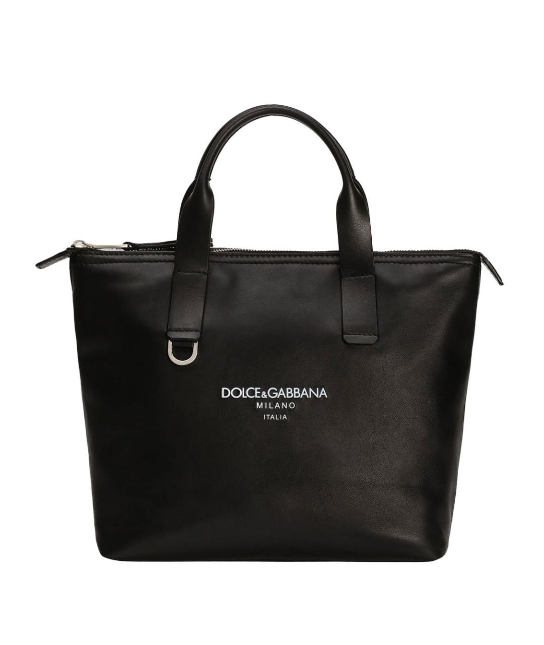 DOLCE&GABBANA Черная сумка тоут, фото 1