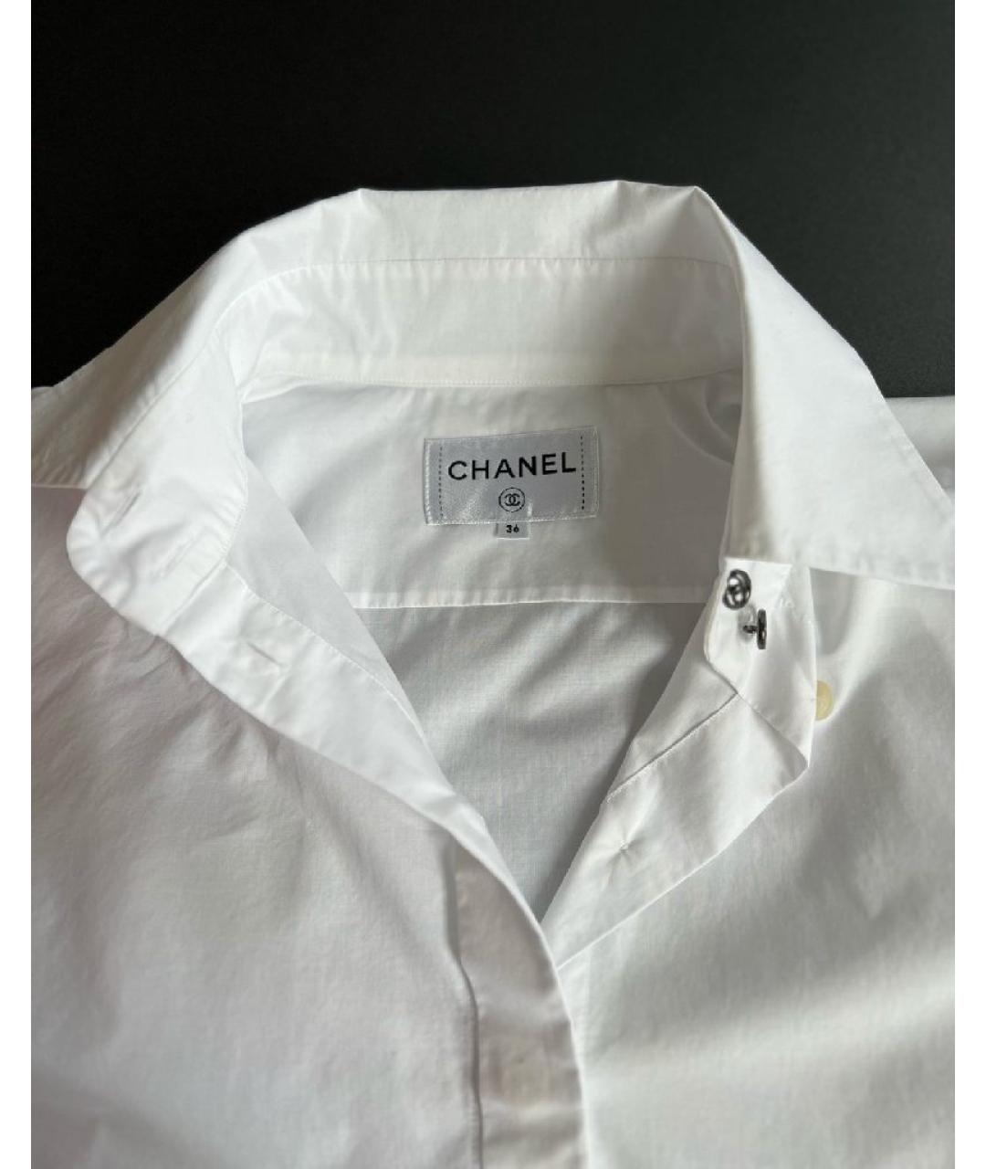 CHANEL Белая хлопковая рубашка, фото 3