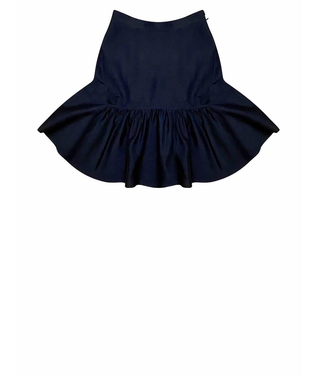 SAINT LAURENT Черная шелковая юбка мини, фото 1
