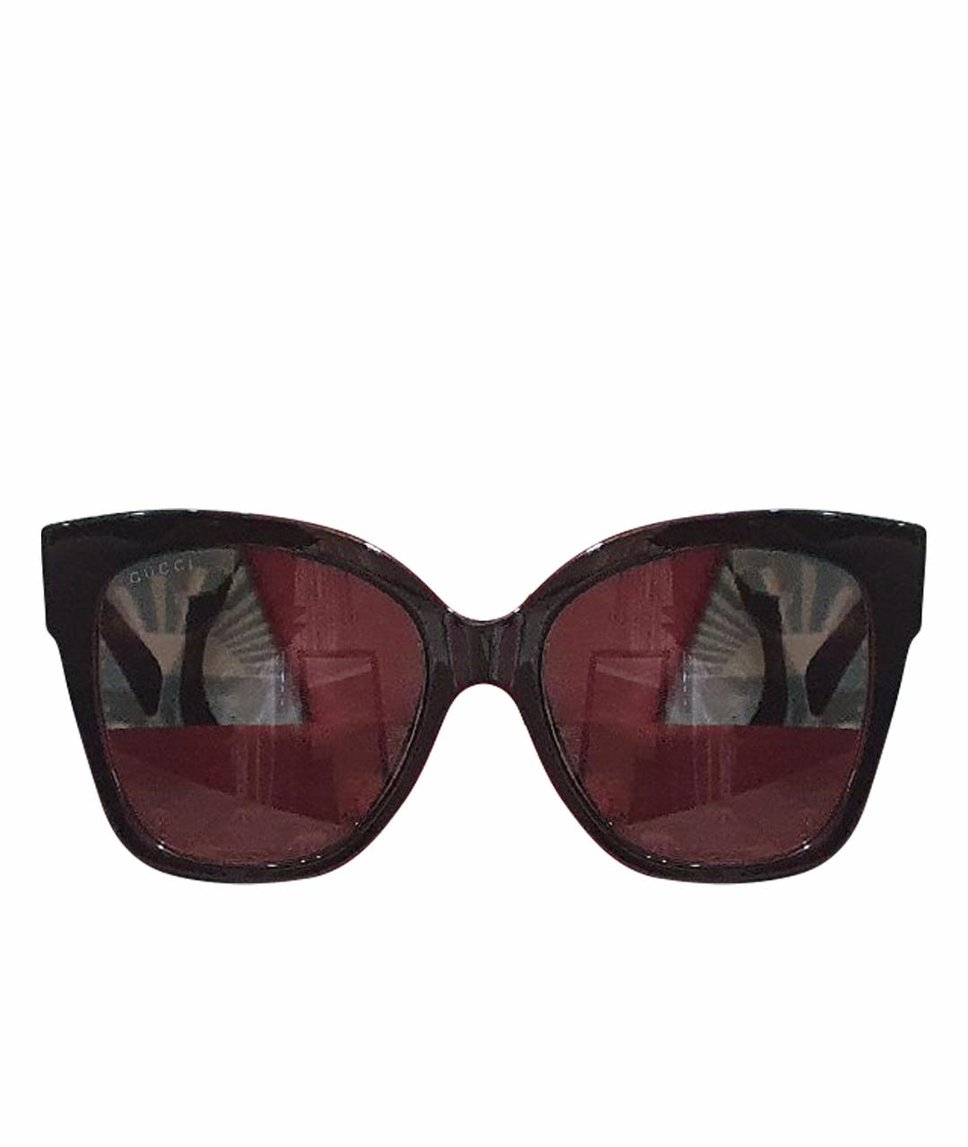 GUCCI Черные пластиковые солнцезащитные очки, фото 1