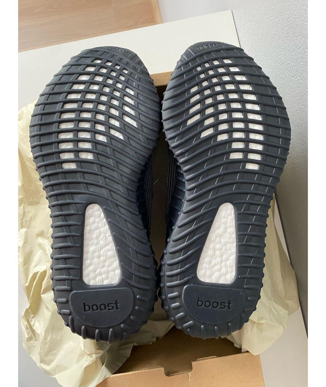 ADIDAS YEEZY Черные текстильные низкие кроссовки / кеды, фото 6