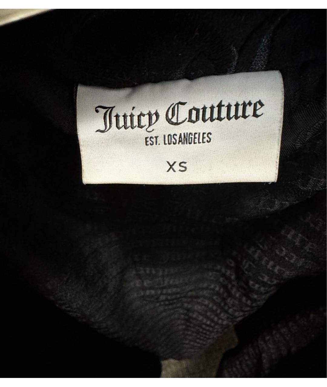 JUICY COUTURE Черная велюровая куртка, фото 3