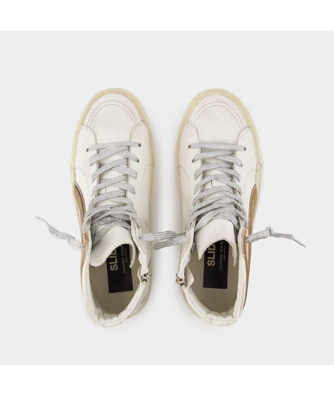 GOLDEN GOOSE DELUXE BRAND Белые кожаные кеды, фото 4