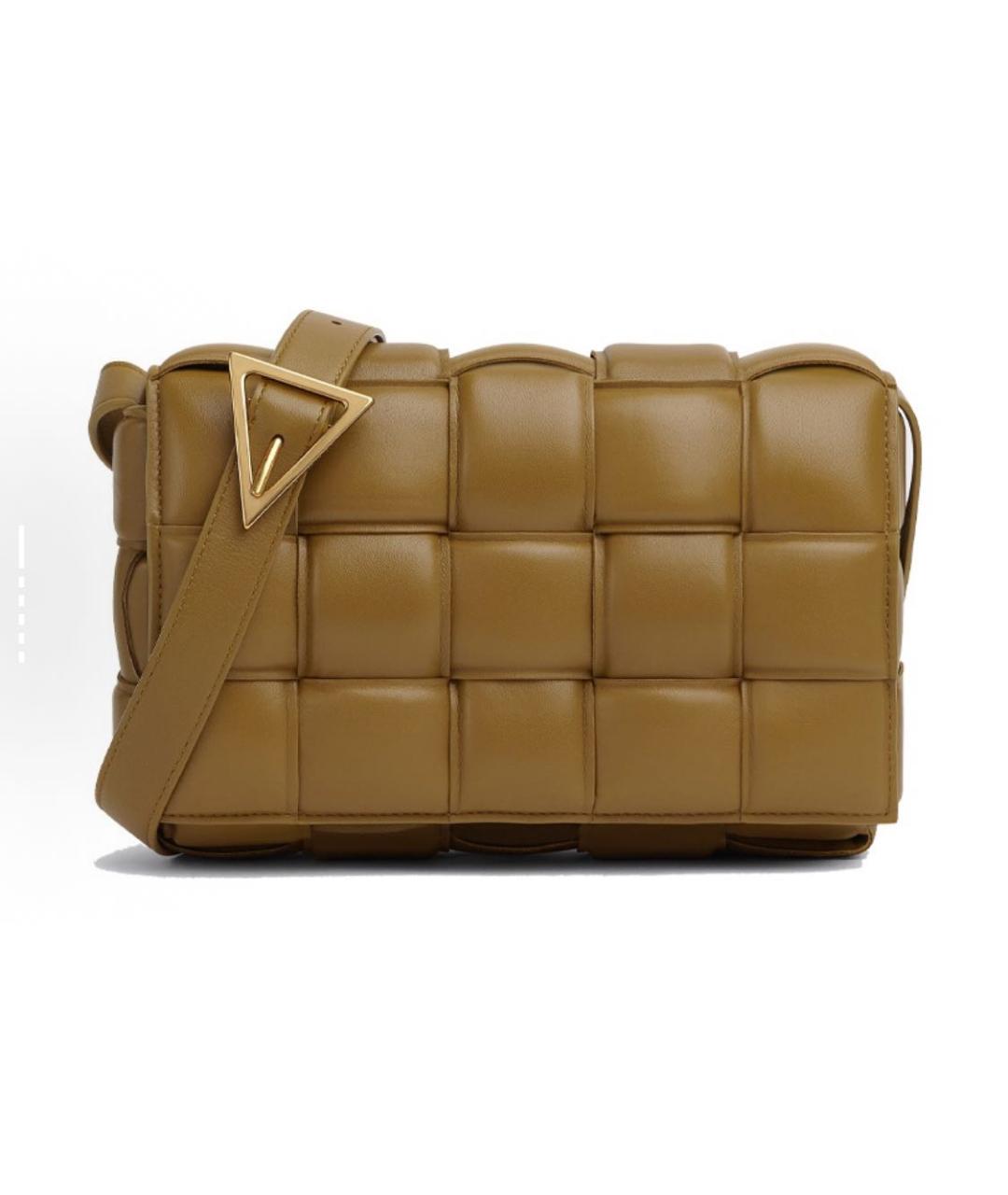 BOTTEGA VENETA Коричневая кожаная сумка через плечо, фото 9